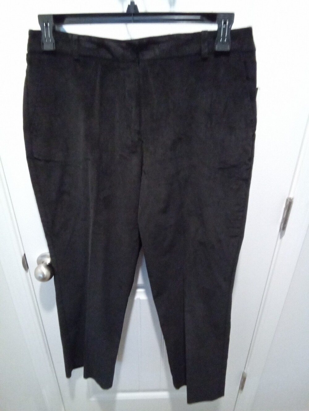 NWT Vintage Deadstock Briggs New York Black Cotton Stretch Pants Sz 16 Petite - Picture 2 of 13